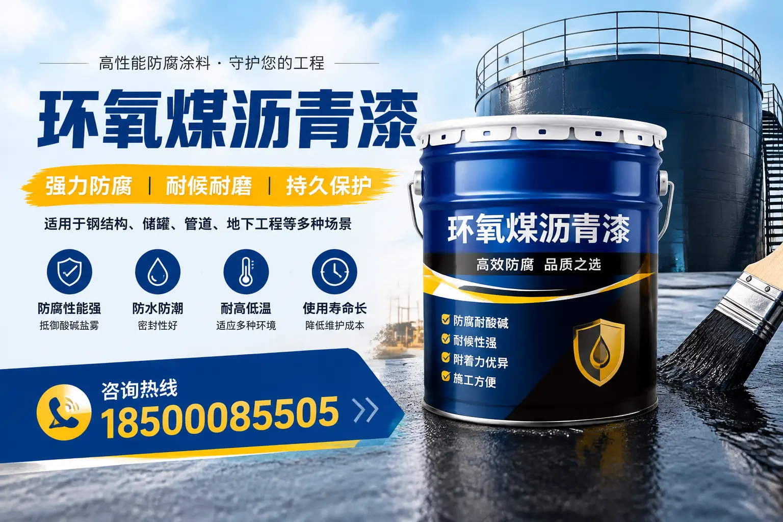 环氧煤沥青漆在工业中的应用,济宁企业的选择