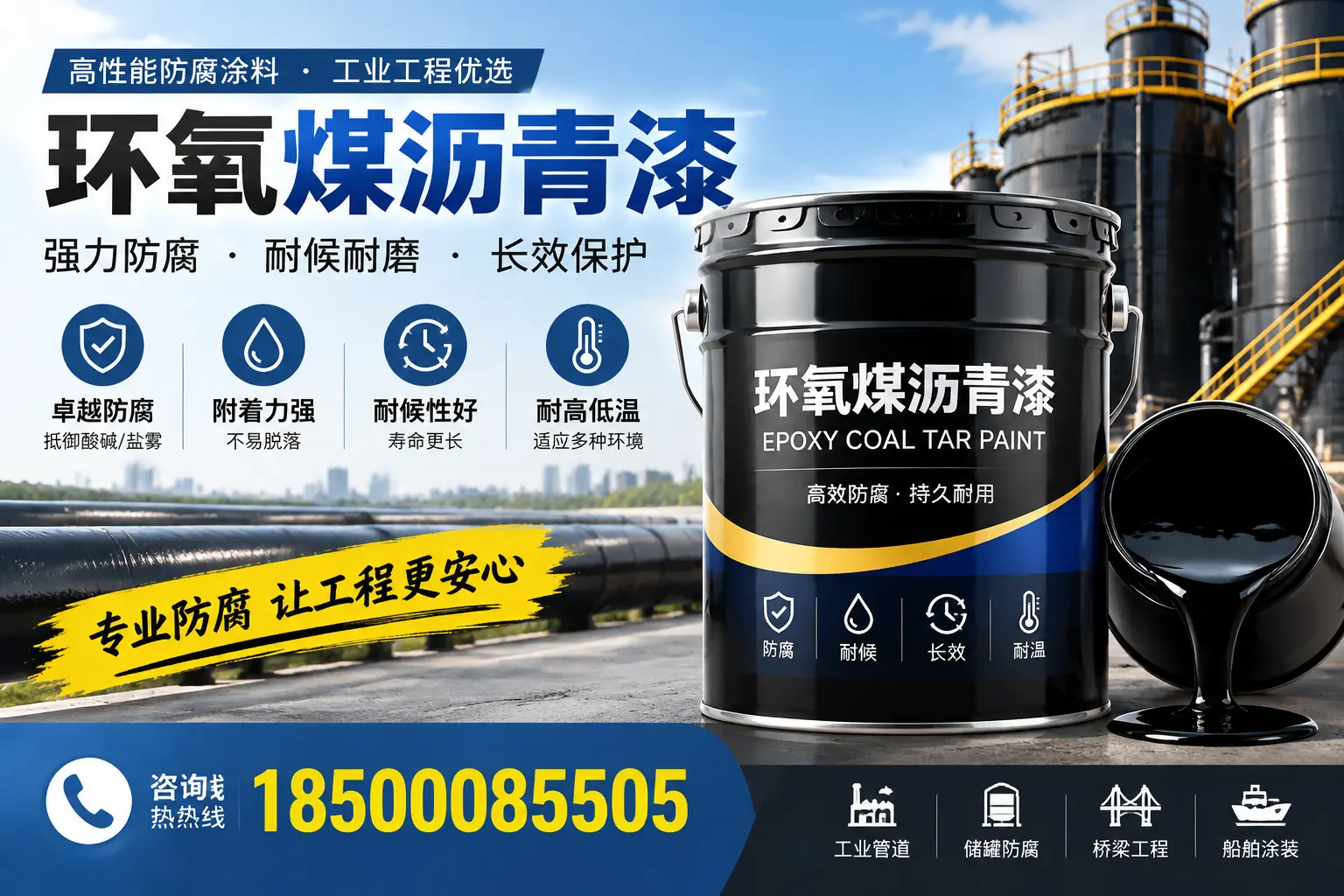 环氧煤沥青漆的施工方法与注意事项,确保在济宁顺利完成